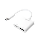 Adaptor USB 3.1 Typ C (T) - HDMI (M), 1x USB 3.1 Typ C (M) incarcare, Logilink UA0257