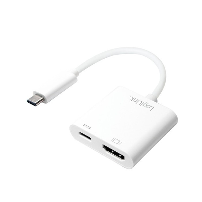Adaptor USB 3.1 Typ C (T) - HDMI (M), 1x USB 3.1 Typ C (M) incarcare, Logilink UA0257