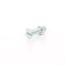 Surub cu cap inecat crestat, cu piulita, otel, zincat alb, M5 x 30 mm, 8 bucati
