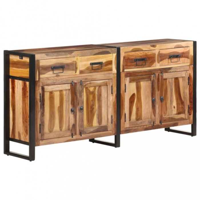 vidaXL Servantă, 172x35x80 cm, lemn masiv acacia finisaj de sheesham