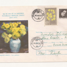 Plic FDC Romania - 100 ani de la nasterea lui Francisc Sirato, circulat 1984