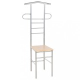 vidaXL Scaune valet pentru domni, 2 buc., metal