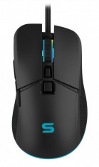 Mouse gaming Serioux Kayel, Senzor Sunplus 199, 800-6400 DPI, switch HUANO, pana la 20 milioane de click-uri, 7 Butoane, 6 moduri de iluminare RGB, ca foto