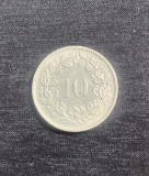 Moneda 10 rappen 1969 Elvetia, Europa