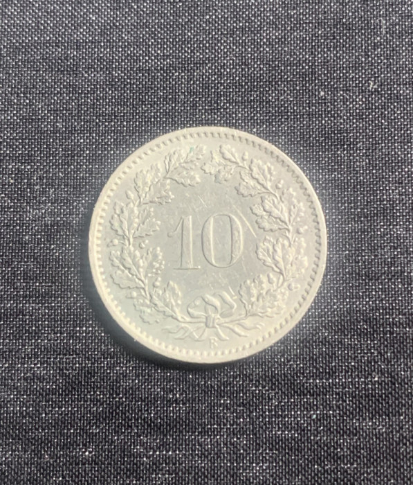 Moneda 10 rappen 1969 Elvetia