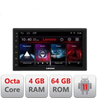 Navigatie universala Lenovo PRO ecran 7&amp;quot; Qled Android 8 core 4+64 4G DSP 360 Wifi radio usb BT GPS carplay android auto CarStore Technology foto