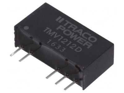 Convertor DC/DC 1W 10,8-13,2V la 12VDC și -12VDC foto