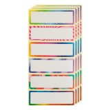 Etichete Autocolante, Set 60 Bucăți, Multicolor, Dimensiuni 6x2cm