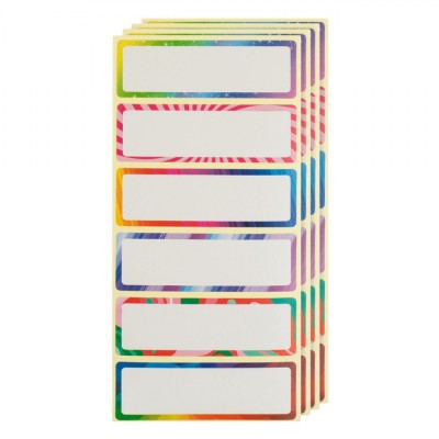Etichete Autocolante, Set 60 Bucăți, Multicolor, Dimensiuni 6x2cm foto