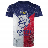 Echipa națională de hochei tricou de bărbați Czech Ice Hockey sub logo lion - M
