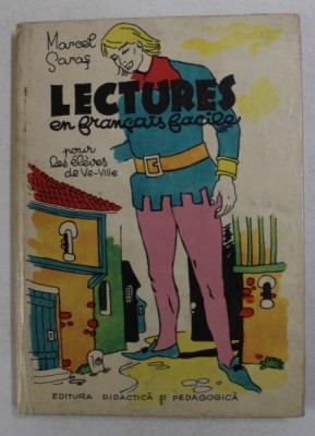 LECTURES EN FRANCAIS FACILE POUR LES ELEVES DE V- e - VII -e par MARCEL SARAS , 1970 foto