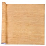 Autocolant Mobilă PVC Lemn Bej 150x45 cm - Folie Decorativă Adezivă pentru Mobilă, Perete, Ușă