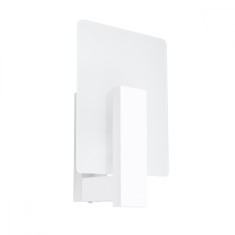 Lampă De Perete Lappo Alb Lemn/Sticlă 1 Bec Pătrat Scandinav De Interior