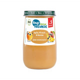 Piure de mere, piersici si banane, bio, 190g, Erdbar