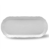 Platou Dreptunghiular Portelan Bernadotte Thun 37 cm &ndash; Alb