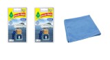 Cumpara ieftin Odorizant auto Wunder- Baum Bottle 2 Pack Sport si Laveta Microfibra