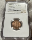 1 Leu 1993 Romania, NGC MS64RD