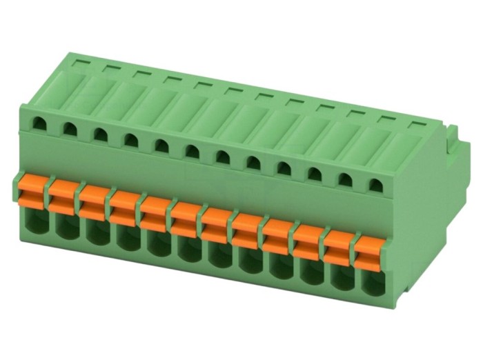 Conector mufă push-in, 12 pini