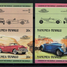 TUVALU NANUMEA 1985 - Masini de epoca celebre / serie completa MNH