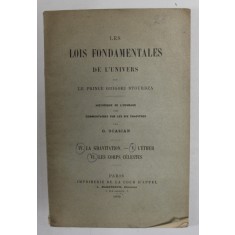 LES FONDAMENTALES DE L &#039;UNIVERS par LE PRINCE GRIGORI STOURDZA , TOME IV , V, VI , 1899
