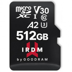 Card de memorie MicroSDXC, GoodRam, 512GB UHS-I U3 V30 + adaptor, IRDM (IR-M2AA-5120R12)