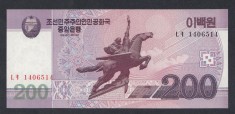 A7494 Korea North Coreea de Nord 200 won 2008 UNC foto