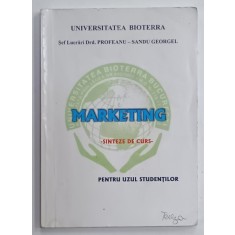 MARKETING , SINTEZE DE CURS de PROFEANU - SANDU GEORGEL , PENTRU UZUL STUDENTILOR , ANII &#039;90 , PREZINTA SUBLINIERI *