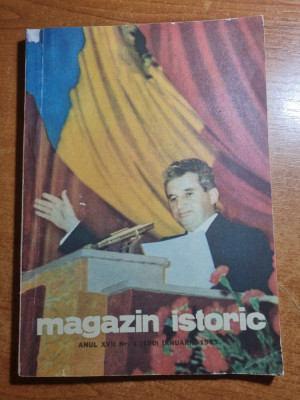 revista magazin istoric ianuarie 1983 foto