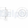 DELPHI BG3673 Disc frana