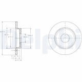 DELPHI BG3673 Disc frana