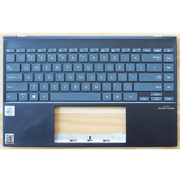 Carcasa superioara cu tastatura palmrest Laptop, Asus, ZenBook 14 UX425, UX425A, UX425J, UX425JA, UX425EA, U4700, U4700J, 90NB0SM1-R30UI0, cu iluminar
