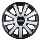 Set 4 Capace Roti Auto 14&quot; Silver/Black Inel Cromat - Compatibil Volvo - Autohelix MSA - Accesorii aftermarket
