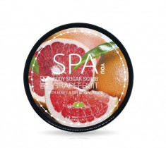 Exfoliant - Scrub cu zahar pentru Corp, cu Grapefruit si Ulei de Migdale Dulci, Bio2You, 200ml foto