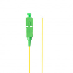 Adaptor retea fibra optica coada Pigtail cu conector SC APC, lungime 2m, Lanberg 43351, Easy Strip SM G657A1, galben