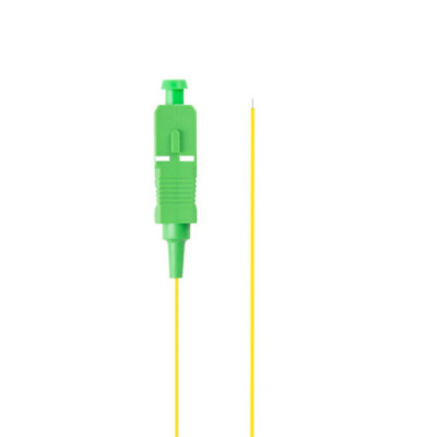 Adaptor retea fibra optica coada Pigtail cu conector SC APC, lungime 2m, Lanberg 43351, Easy Strip SM G657A1, galben foto