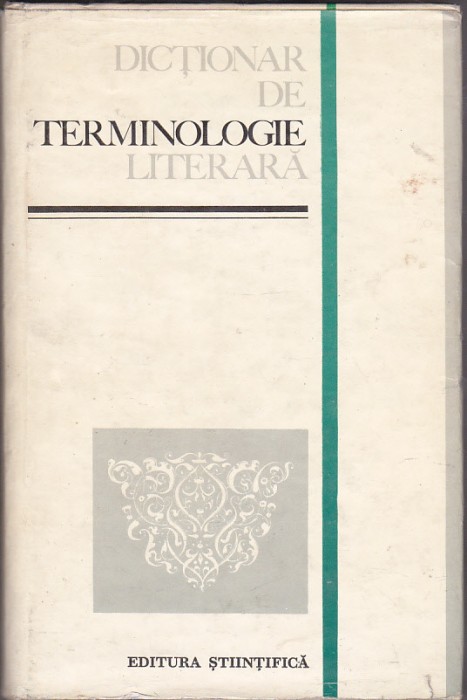bnk ant Dictionar de terminologie literara - cu dedicatii de la autori