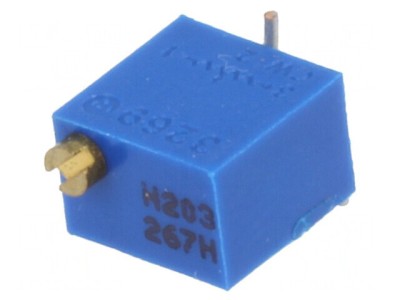 Potenţiometru Multitură 20k&amp;Omega; 250mW SMD Vertical foto
