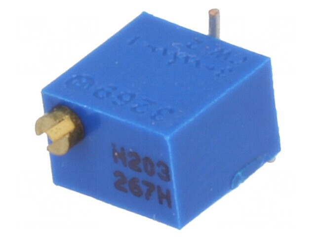 Potenţiometru Multitură 20k&Omega; 250mW SMD Vertical