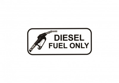 Abtibild &amp;amp;quot;DIESEL FUEL ONLY&amp;amp;quot; Cod: XS-03 Automotive TrustedCars foto