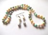 Set Bijuterii Perle Mallorca: Colier 47cm &amp; Cercei Eleganti