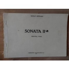 PARTITURA Sonata II-a pentru pian- Vasile Herman