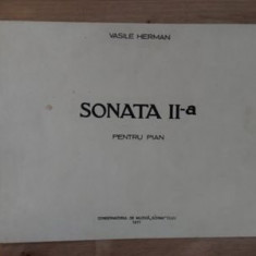 PARTITURA Sonata II-a pentru pian- Vasile Herman