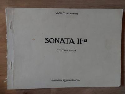 PARTITURA Sonata II-a pentru pian- Vasile Herman foto