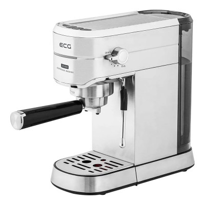 Espressor manual ECG, 1450 W,1.25 l, 20 bar, capsule Nespresso, PAD-uri, dispozitiv spumare, otel inoxidabil foto