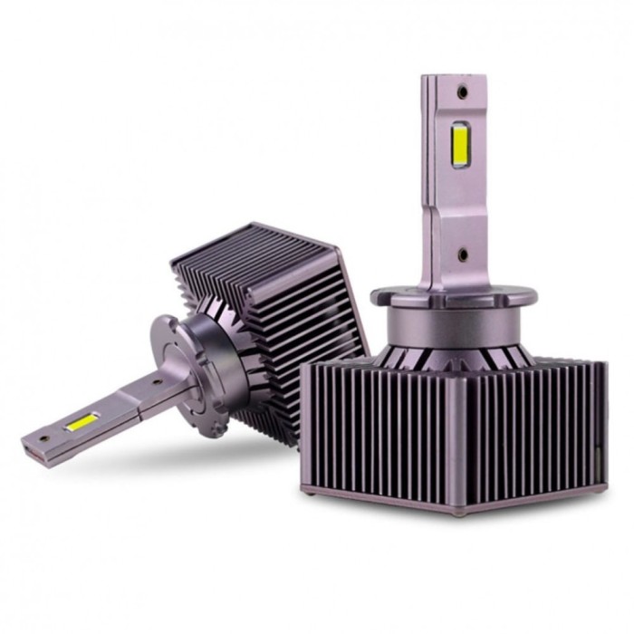 Set 2 Becuri LED D3S/R AutoREY&reg; Premium Plug&amp;Play pentru Far Auto, Conversie Xenon HID to LED 70W Chip Cree 17400 LM12-24V