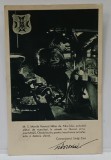 M. S MARELE VOEVOD MIHAI DE ALBA - IULIA , ACTIVAND ALATURI DE MUNCITORI IN UZINA DE ARMAMENT , FOTOMONTAJ , CARTE POSTALA CU SEMNATURA REPRODUSA A