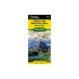 Glacier/Waterton Lakes National Parks, Montana, USA/Alberta, Canada: Outdoor Recreational Map