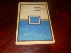 Manualul radioamatorului incepator- Radu Ianculescu,1989 - Carte Noua foto