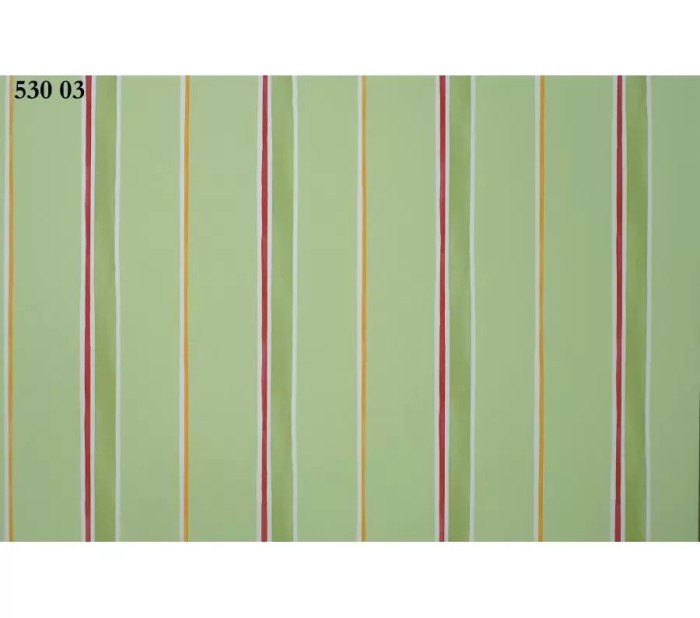 Tapet cu dungi verde, rosu, Gardena 53003