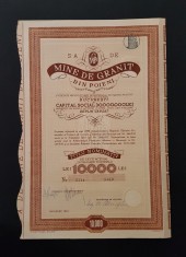 Actiune 1942 Mine de granit Poieni , titlu 10 actiuni